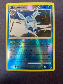 Pokemon TCG Glaceon 41/111 Reverse Holo Foil Rising Rivals Moderately Played MP - Image 1