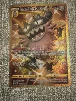 Galarian Perrserker 205/192 Secret Holo – SWSH02: Rebel Clash - Pokemon TCG NM - Image 1