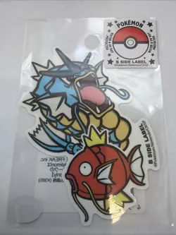 Japanese Pokemon Magikarp Gyarados B Side Label Sticker New Mint US Seller - Image 1