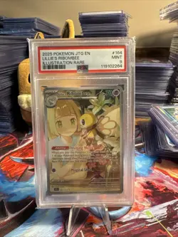 Pokemon TCG Lillie's Ribombee 164/159 Illustratin Rare Holo Card Psa 9 - Image 1