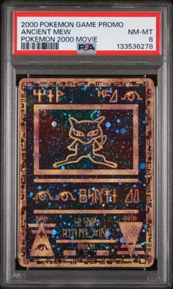 Ancient Mew Holo 1 PSA 8 - 2000 Pokemon WOTC Wizards Promo Movie - Image 1