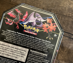The Pokemon TCG: Crown Zenith Tin International Edition Galarian Zapdos - Image 2