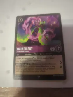 Disney Lorcana Shimmering Skies Maleficent Formidable Queen 35/204 LP Super Rare - Image 1