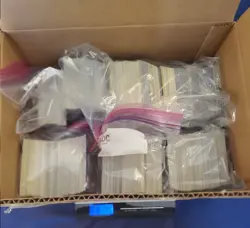 7 + lbs of pokemon cards from 2020s. I Gave Up Counting But easily over 1k - Image 1