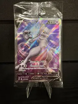 Pokemon TCG Mewtwo V SWSH229 Sword & Shield Black Star Promo Card Holo Sealed - Image 1