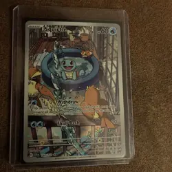 Pokemon Squirtle TCG Stellar Crown Illustration Rare Holo Card 148/142 Sv07 - Image 3