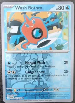 Wash Rotom 61/182 Destined Rivals Reverse Holo Common Pokemon TCG Card NM - Image 1
