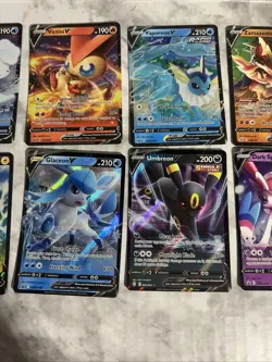 Pokemon Cards Lot 3- V Holo Set of 10 Cards NM TCG Umbreon Urshifu Vaporeon - Image 4