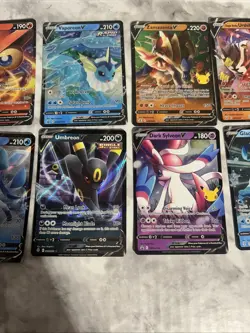 Pokemon Cards Lot 3- V Holo Set of 10 Cards NM TCG Umbreon Urshifu Vaporeon - Image 5