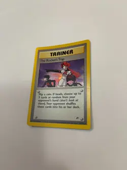 Holo The Rocket's Trap Trainer Pokemon Card 019/132 Gym Heroes TCG WOTC READ - Image 4