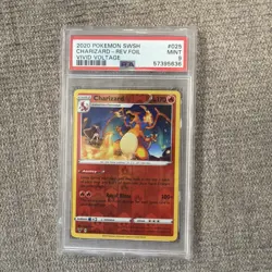 Pokemon TCG Charizard Reverse Holo Rare Card 25/185 Vivid Voltage PSA 9 - Image 1
