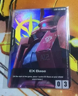 Gundam Card Game Ex Base Char's Zaku ENGLISH EXBP-004 - Image 1