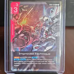 Bandai Improved Technique 6003-109 Command Burst Main Action R Gundam Card - Image 1