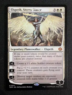 Elspeth, Storm Slayer | TDM Tarkir Dragon | MTG EDH Token Doubler | Mythic | NM+ - Image 1