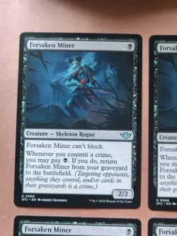 4x Forsaken Miner **NEAR MINT** **UNPLAYED** MTG - Image 2