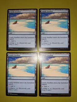 Lonely Sandbar x4 Commander 2020 4x Playset MTG Magic the Gathering - Image 1