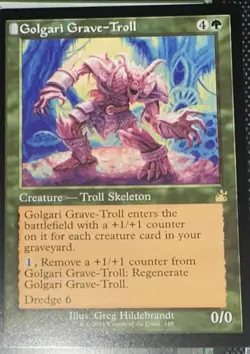 Golgari Grave-Troll (Retro Frame) Ravnica Remastered Regular Mtg - Image 1