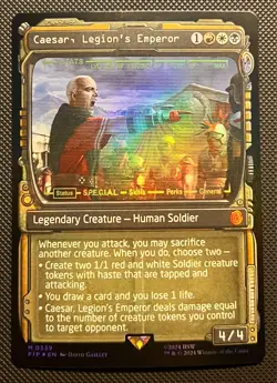 MTG Caesar, Legion's Emperor (Showcase Foil) | Universes Beyond: Fallout NM - Image 1