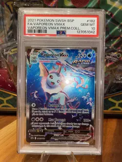 Vaporeon VMAX SWSH182 Pokemon Promo - PSA 10 Gem Mint - Image 1