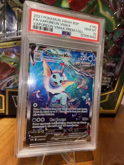 Vaporeon VMAX SWSH182 Pokemon Promo - PSA 10 Gem Mint - Image 3