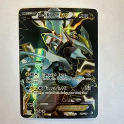 Black Kyurem EX 145 Full Art 145/149 Ultra Rare Boundaries Crossed Pokemon LP/MP - Image 1