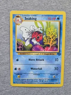 Pokemon TCG Seaking Jungle 46/64 Regular Unlimited Uncommon Vintage 1999 - Image 1