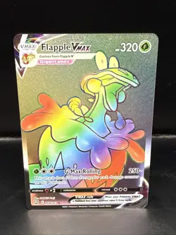 Pokemon Battle Styles FLAPPLE VMAX Rainbow Secret Rare Full Art 164/163 - Image 1