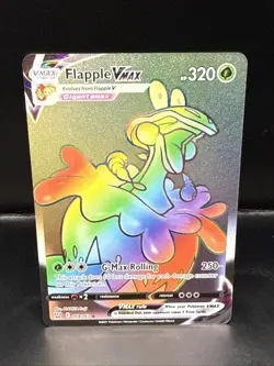 Pokemon Battle Styles FLAPPLE VMAX Rainbow Secret Rare Full Art 164/163 - Image 2