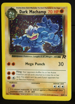 Pokemon Dark Machamp 10/82 Team Rocket Holo Rare NM Vintage WOTC - Image 3