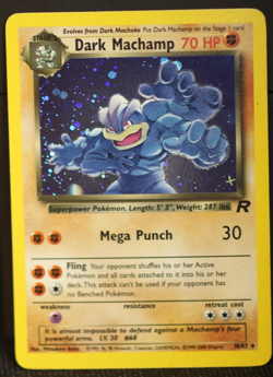 Pokemon Dark Machamp 10/82 Team Rocket Holo Rare NM Vintage WOTC - Image 4