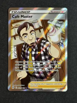 Cafe Master TG25/TG30 Full Art Trainer Brilliant Stars Pokemon TCG NM/MINT - Image 1