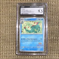 Pokemon Feraligatr Black Star Promo 213 Illustration Contest 2024 CGC 9.5 - Image 1