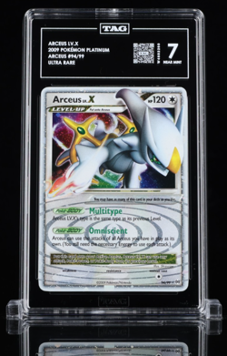 2009 POKEMON PLATINUM ARCEUS 94/99 ARCEUS LV.X TAG 7 NM MT - Image 1