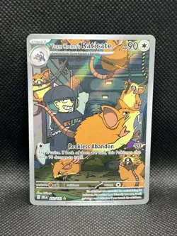 Team Rocket’s Raticate 202/182 IR Destined Rivals Sv10 ILLUSTRATION RARE Pokemon - Image 1
