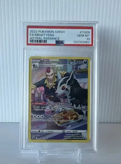 2022 Pokemon SWSH FA/MIGHTYENA ASTRAL RADIANCE PSA 10 GEM MINT - Image 1