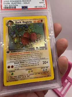 2000 Pokemon Team Rocket 1st Edition #6 Dark Dugtrio - Holo PSA 9 MINT - Image 5