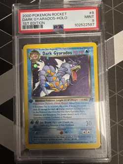 Pokemon Dark Gyarados 1st Edition Holo Team Rocket PSA 9 - Image 1