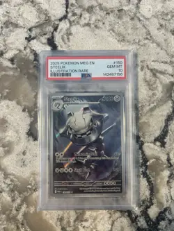 2025 POKEMON MEG EN-MEGA EVOLUTION ILLUSTRATION RARE #150 STEELIX PSA 10 - Image 1