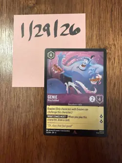 Disney Lorcana Genie - Wish Fulfilled 53/204 Cold Foil Azurite Sea - Image 1