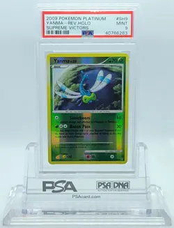 POKEMON SUPREME VICTORS YANMA #SH9 REVERSE HOLO FOIL CARD PSA 9 MINT #40766263 - Image 2