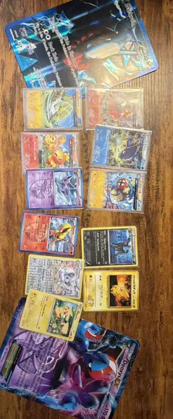 Pokemon Lot Of 13 Total Cards Jumbo & Normal - Image 1