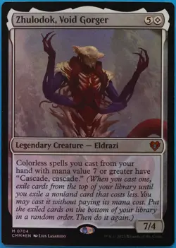 Zhulodok, Void Gorger FOIL Commander Masters PLD CARD (511432) ABUGames - Image 1
