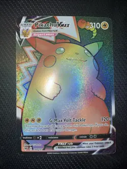 Pokemon Pikachu TCG VMAX Vivid Voltage Holo Card 188/185 Secret Rare - Image 1
