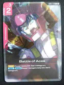 Battles of Aces GD01-111 R Foil - Gundam Card #4X - Image 1