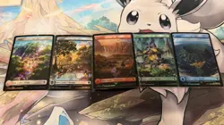 Final Fantasy Chocobo Track Foil Lands Set (5) MTG MINT from Chocobo Bundle - Image 1