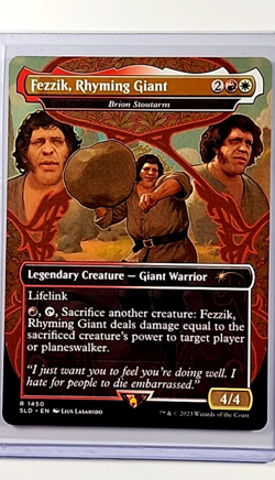 2023 MTG Magic the Gathering Secret Lair #1450 Fezzik Rhyming Giant WWE Andre - Image 1
