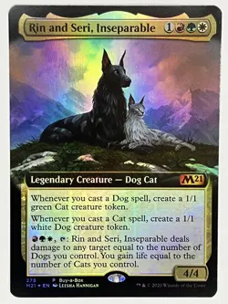 Rin and Seri, Inseparable LP Magic Core Set 2021 278 Buy-a-Box Promo MTG Foil - Image 1