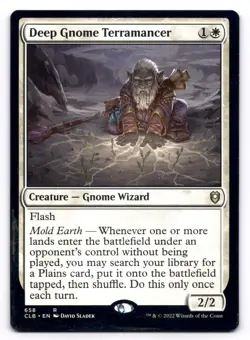 Deep Gnome Terramancer NM Commander: Battle for Baldur's Gate 658 MTG Regular - Image 1