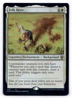 Folk Hero LP Commander Legends: Battle for Baldur's Gate 650 MTG Foil - Image 1