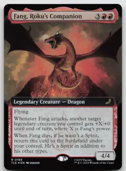 Fang, Roku's Companion (Extended Art) R Foil Avatar: The Last Airbender: 193 - Image 1